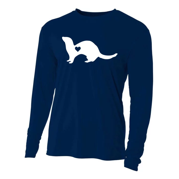 Ferret Lover Gift Ferret Pet Owner Cooling Performance Long Sleeve Crew