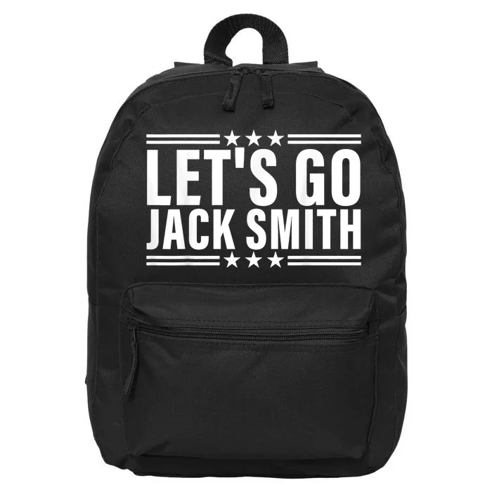 Funny LETS GO JACK SMITH 16 in Basic Backpack