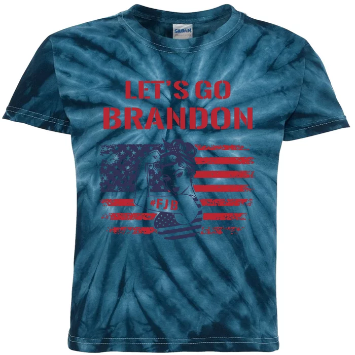 FJB Let’s Go Brandon, Lets Go Brandon Kids Tie-Dye T-Shirt
