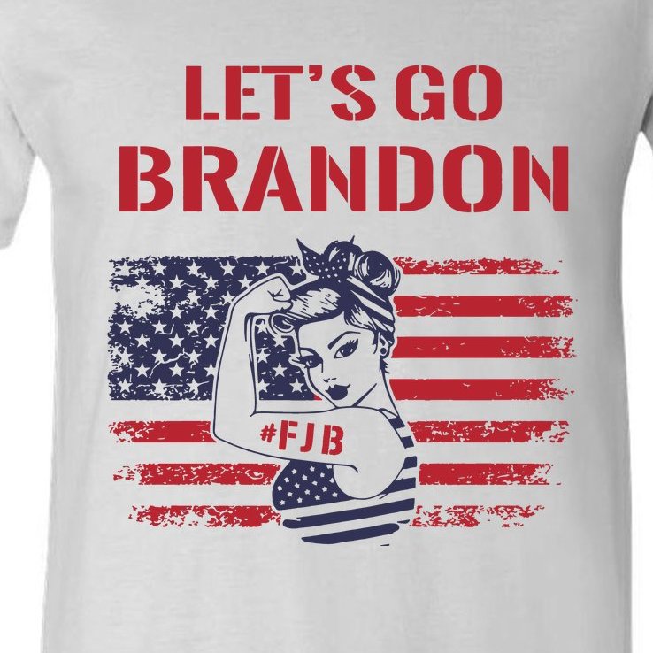 FJB Let’s Go Brandon, Lets Go Brandon V-Neck T-Shirt