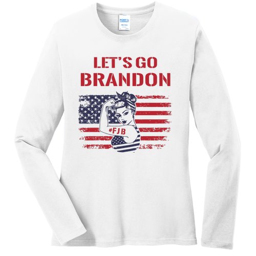 FJB Let’s Go Brandon, Lets Go Brandon Ladies Missy Fit Long Sleeve Shirt