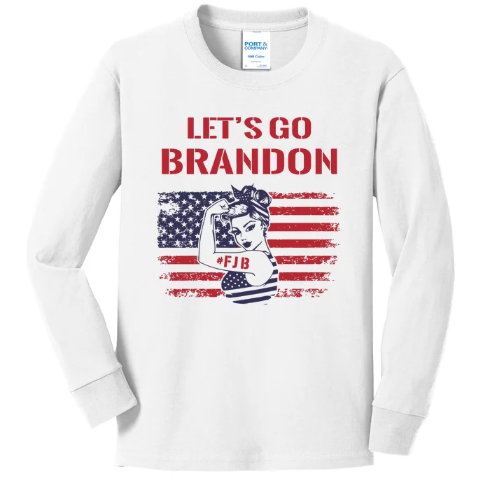 FJB Let’s Go Brandon, Lets Go Brandon Kids Long Sleeve Shirt