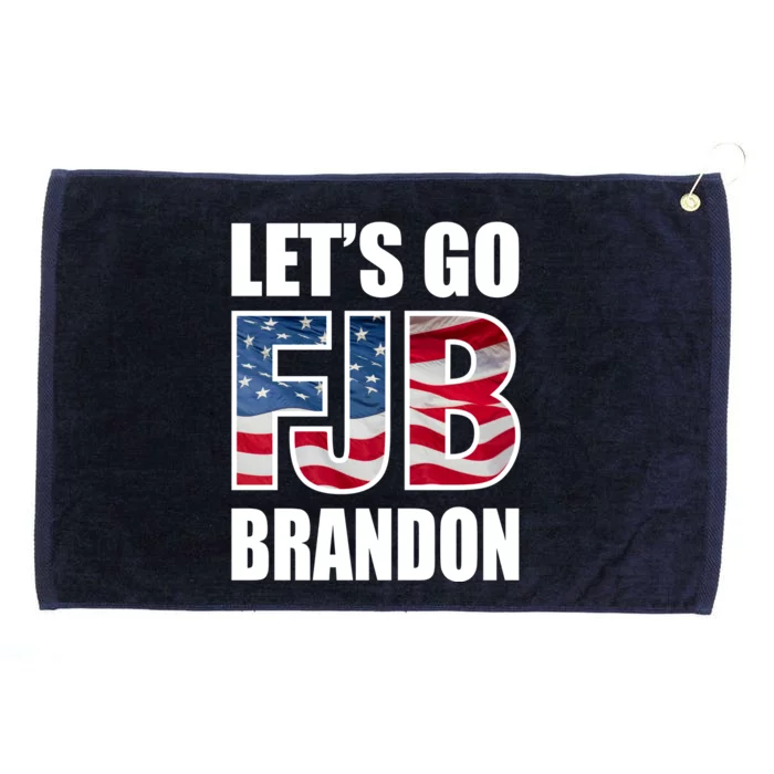 FJB Let's Go Brandon FJB Flag Image Apparel Grommeted Golf Towel