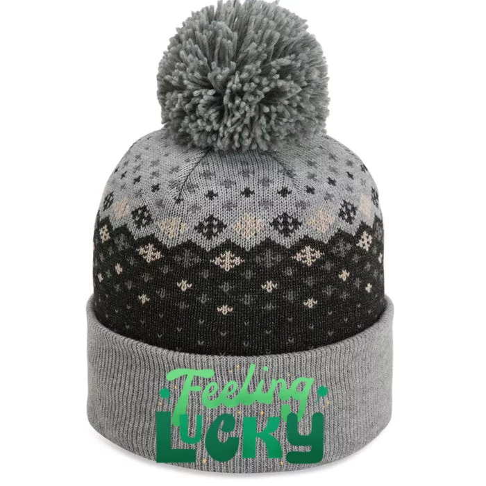 Feeling Lucky Great Gift The Baniff Cuffed Pom Beanie