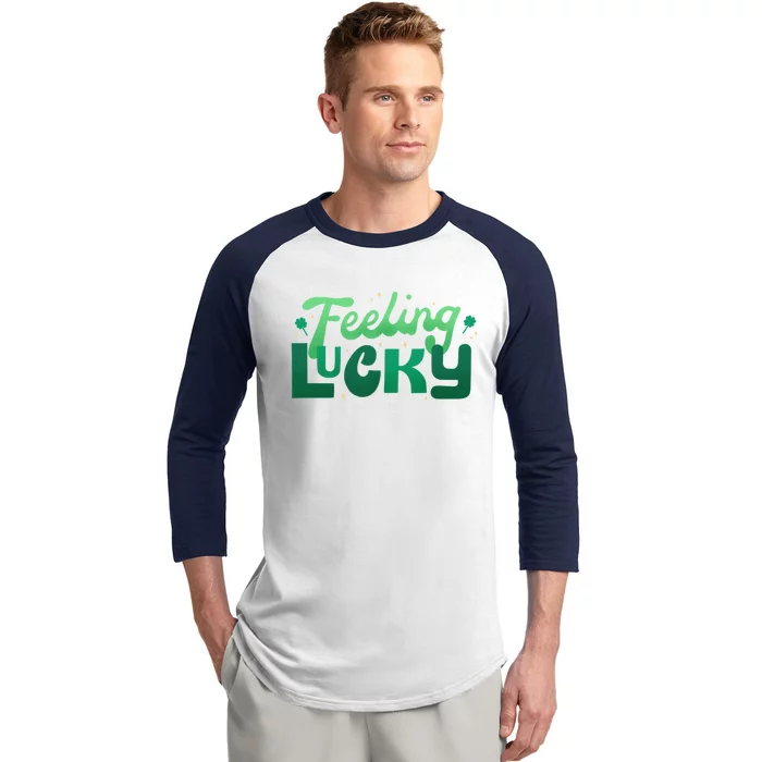 Feeling Lucky Great Gift Baseball Sleeve Shirt