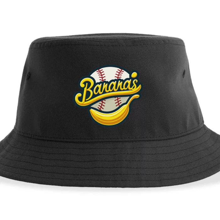 Funny LetS Go Bananas Sustainable Bucket Hat