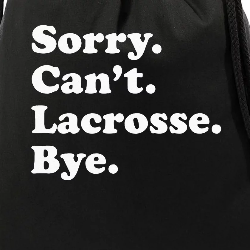 Funny Lacrosse Gift For Men Women Drawstring Bag