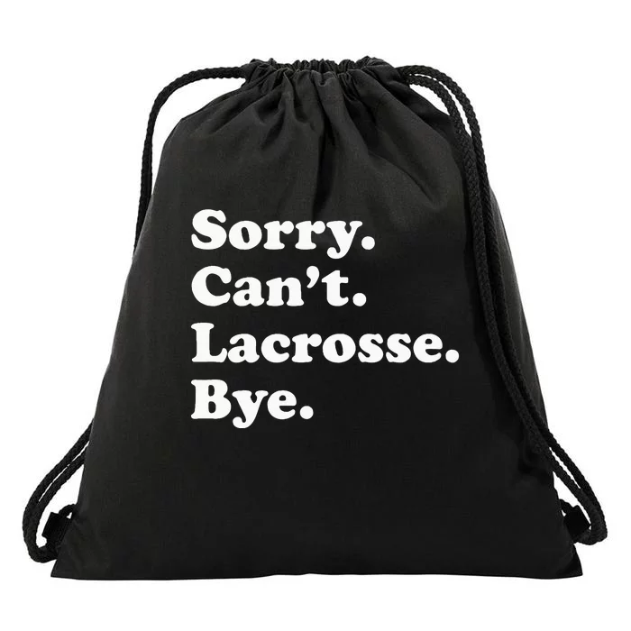 Funny Lacrosse Gift For Men Women Drawstring Bag