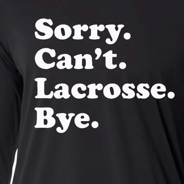 Funny Lacrosse Gift For Men Women Cooling Performance Long Sleeve Crew