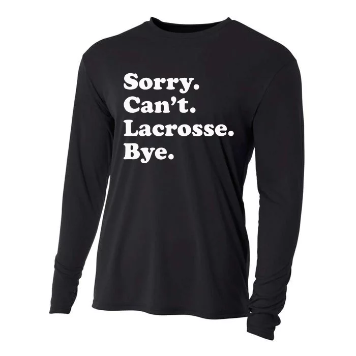 Funny Lacrosse Gift For Men Women Cooling Performance Long Sleeve Crew