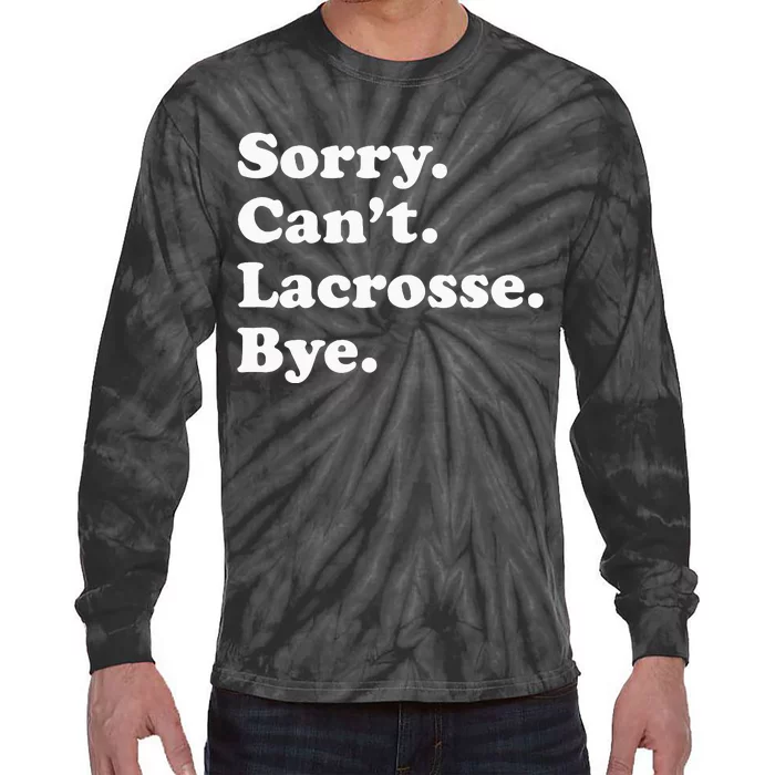 Funny Lacrosse Gift For Men Women Tie-Dye Long Sleeve Shirt