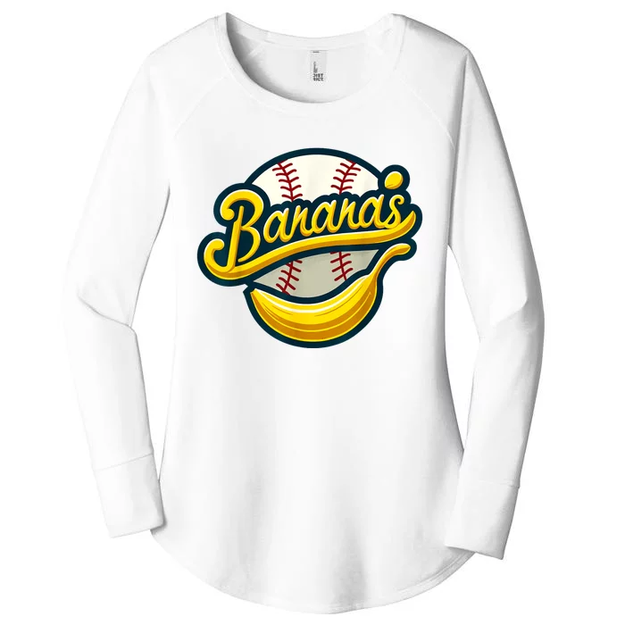 Funny LetS Go Bananas Women's Perfect Tri Tunic Long Sleeve Shirt