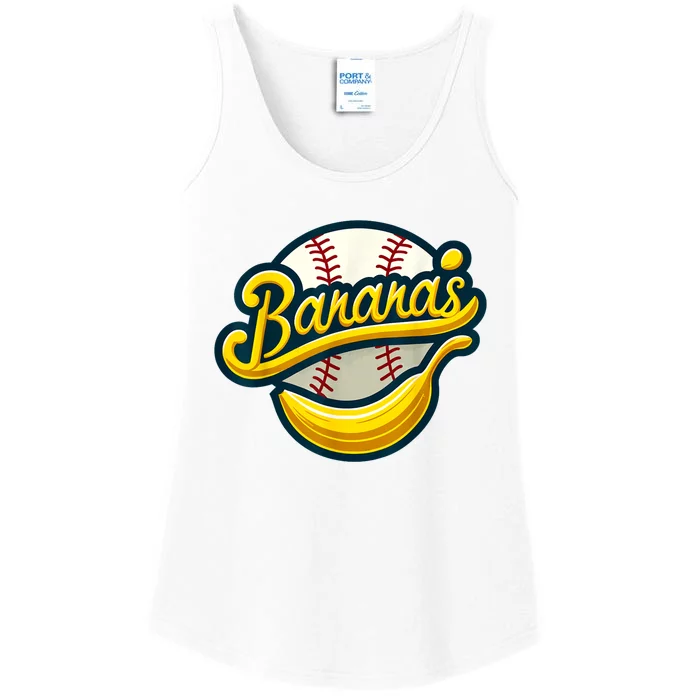 Funny LetS Go Bananas Ladies Essential Tank