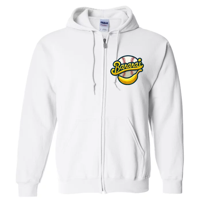 Funny LetS Go Bananas Full Zip Hoodie