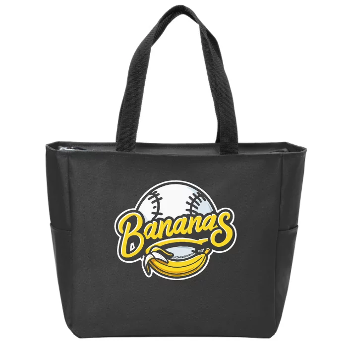 Funny LetS Go Bananas Zip Tote Bag