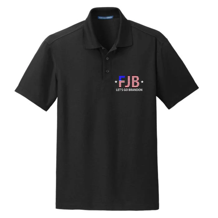 FJB Let's Go Brandon Dry Zone Grid Performance Polo