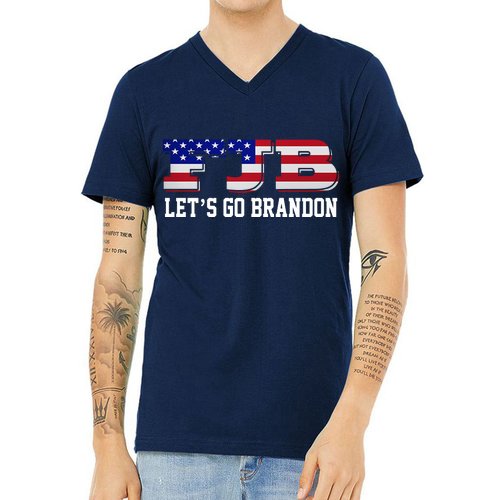 FJB Let's Go Brandon V-Neck T-Shirt