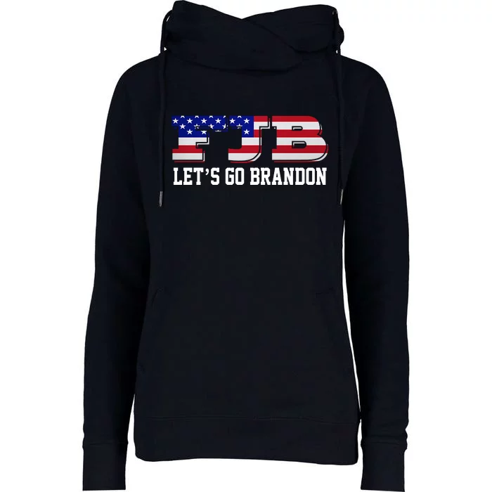 FJB Let's Go Brandon Womens Funnel Neck Pullover Hood