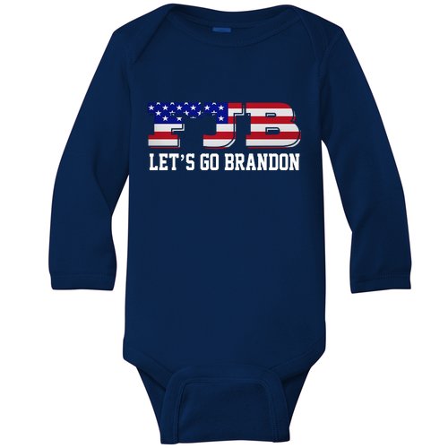 FJB Let's Go Brandon Baby Long Sleeve Bodysuit