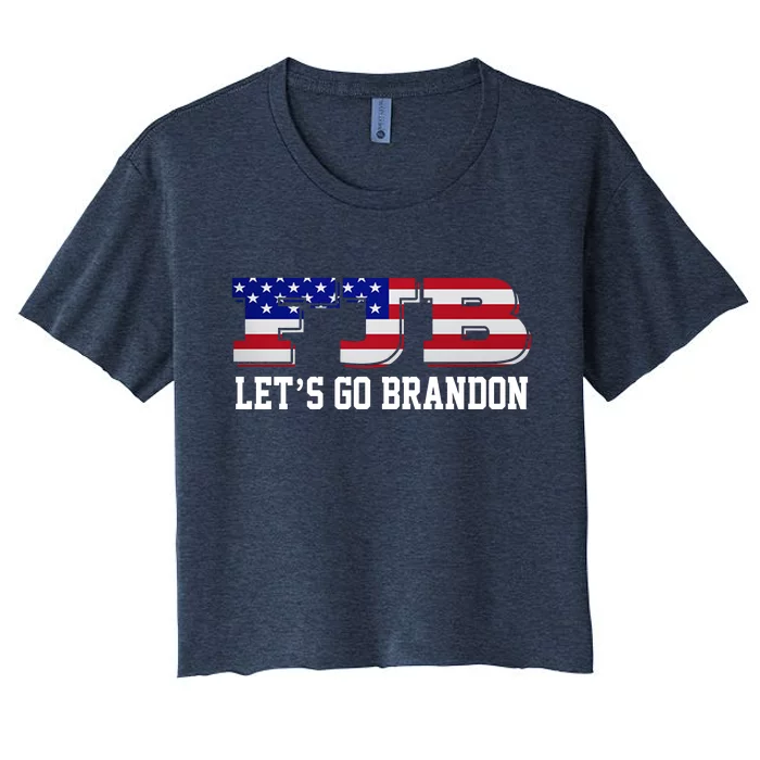 FJB Let's Go Brandon Women's Crop Top Tee