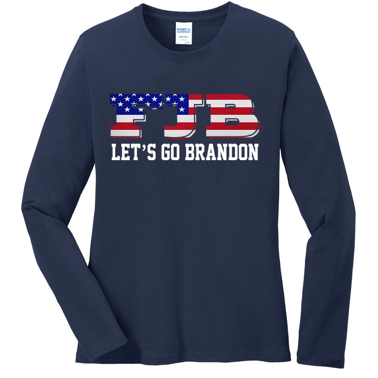 FJB Let's Go Brandon Ladies Missy Fit Long Sleeve Shirt