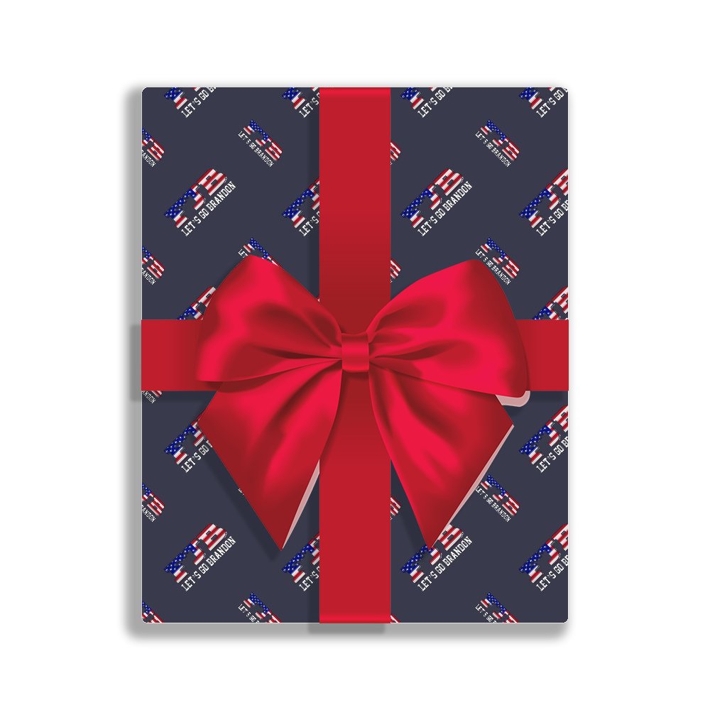 FJB Let's Go Brandon Wrapping Paper