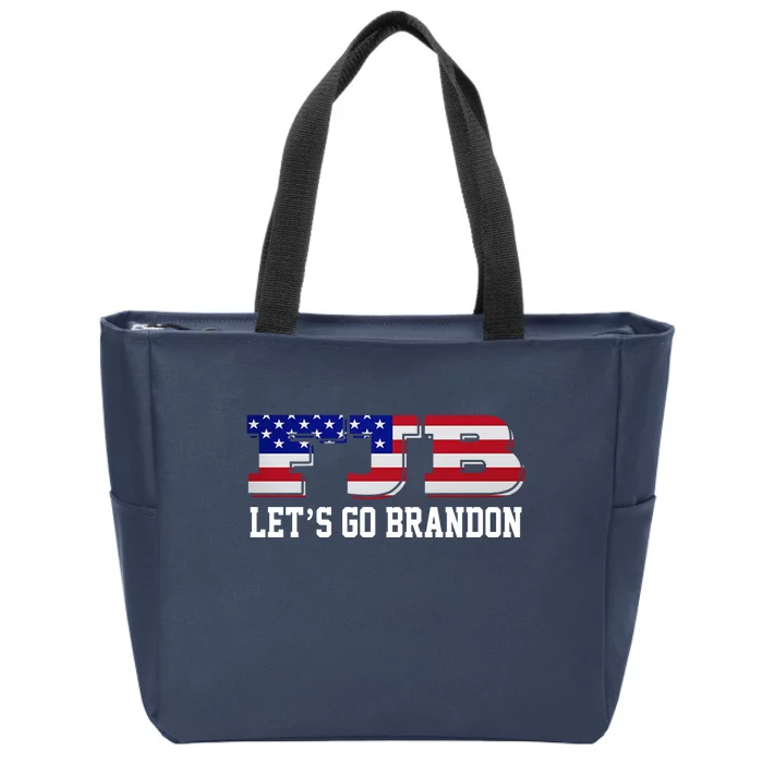 FJB Let's Go Brandon Zip Tote Bag