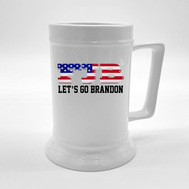 FJB Let's Go Brandon Beer Stein
