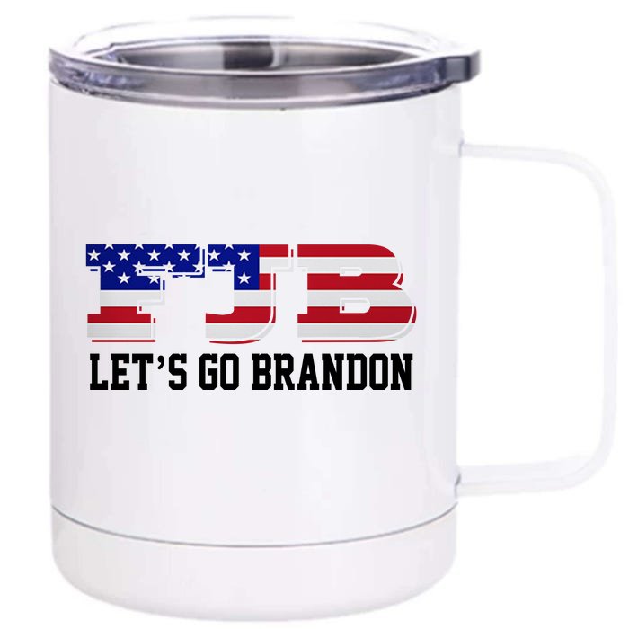 FJB Let's Go Brandon Front & Back 12oz Stainless Steel Tumbler Cup