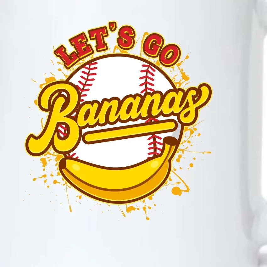 Funny Lets Go Bananas Baseball Logo Black Color Changing Mug