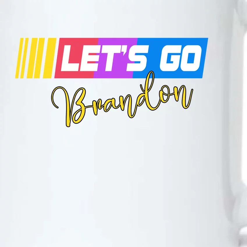 FJB Let's Go Brandon Anti Biden Chant Racing Logo Black Color Changing Mug