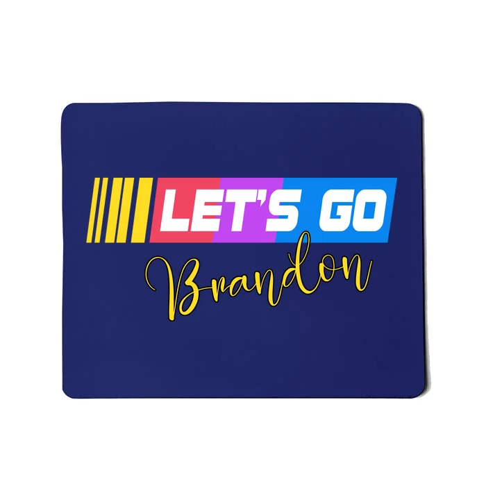 FJB Let's Go Brandon Anti Biden Chant Racing Logo Mousepad