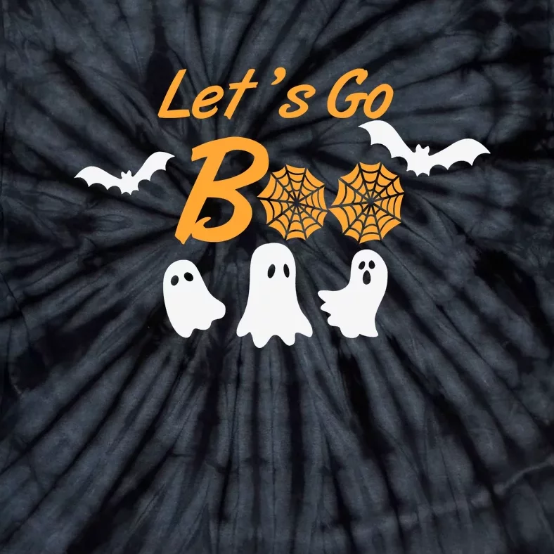 Funny Lets Go Boo Ghost Happy Halloween Tie-Dye T-Shirt