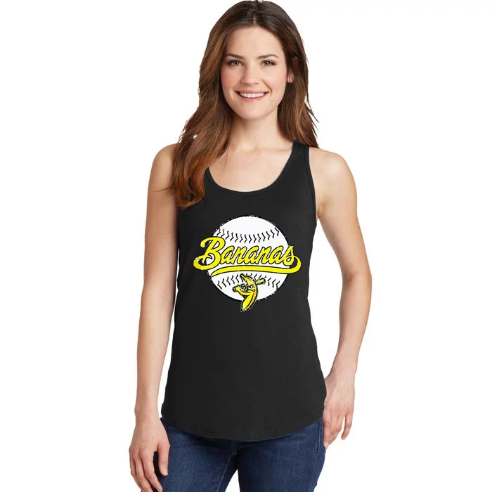 Funny LetS Go Bananas Ladies Essential Tank