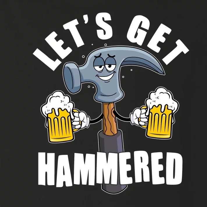 Funny Lets Get Hammered Drunk Hammer Beer Lover Toddler Long Sleeve Shirt