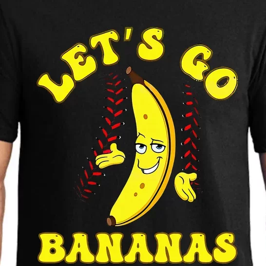 Funny LetS Go Bananas Cute Banana Pajama Set