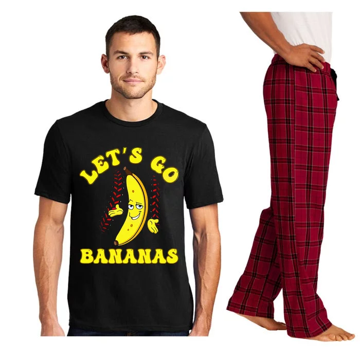 Funny LetS Go Bananas Cute Banana Pajama Set