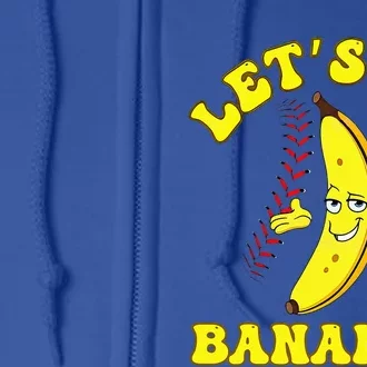 Funny LetS Go Bananas Cute Banana Full Zip Hoodie