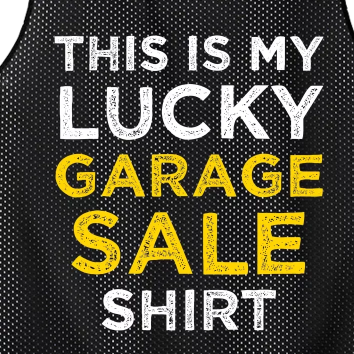 Funny Lucky Garage Sale Frugal Shopper Mesh Reversible Basketball Jersey Tank