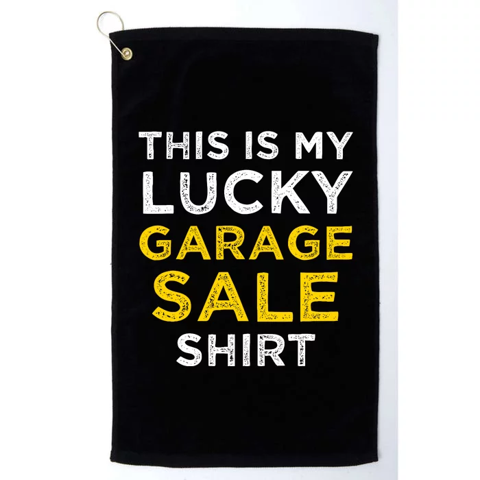 Funny Lucky Garage Sale Frugal Shopper Platinum Collection Golf Towel