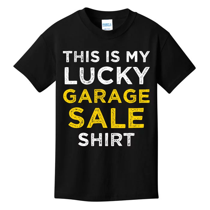 Funny Lucky Garage Sale Frugal Shopper Kids T-Shirt