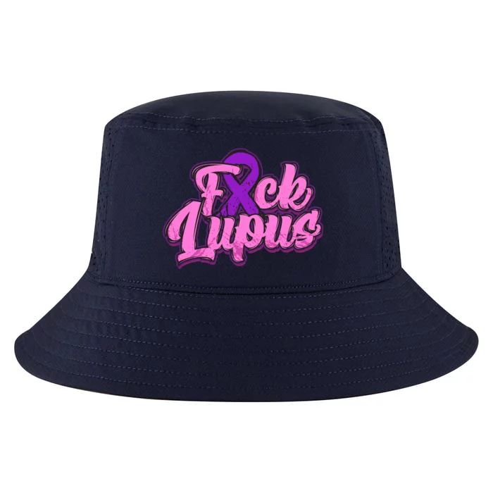 Fuck Lupus Gift Lupus Awareness Month Purple Ribbon Gift Cool Comfort Performance Bucket Hat