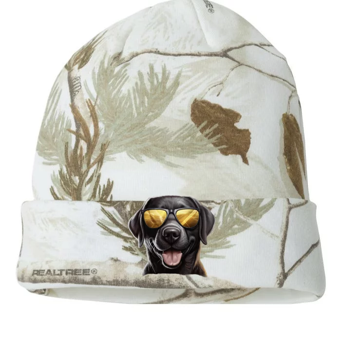 Funny Labrador Graffiti Dog Lover Kati - 12in Camo Beanie