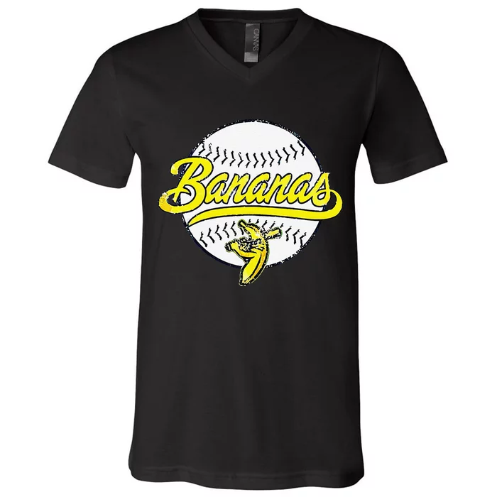 Funny LetS Go Bananas Gift Sport V-Neck T-Shirt