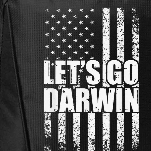 Funny Lets Go Darwin LetS Go Darwin American Flag City Backpack