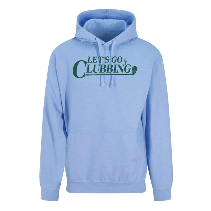 Funny Let's Go Clubbing Golfing Fan Unisex Surf Hoodie