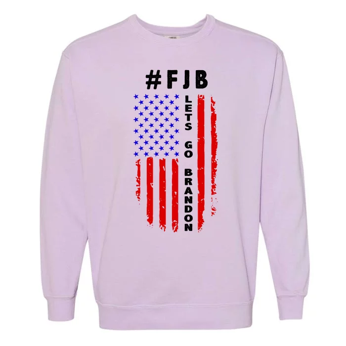 FJB Let's Go Brandon American Flag Garment-Dyed Sweatshirt