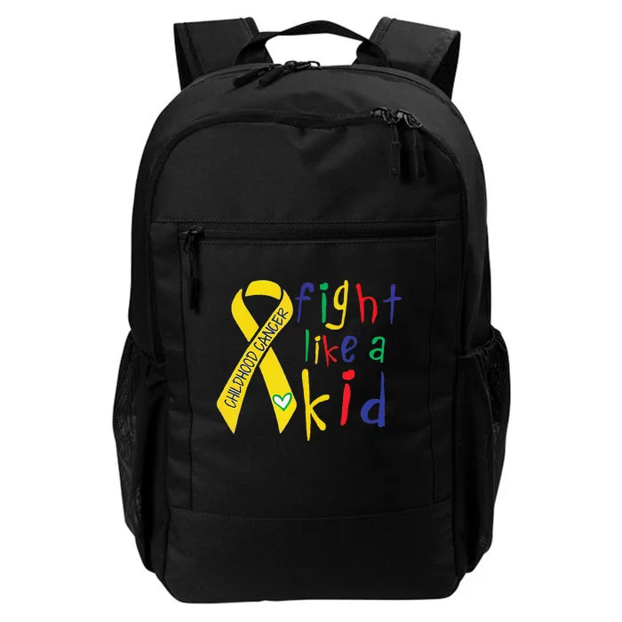 Fight Like Gold Ribbon Childhood Cancer Awareness Gift Daily Commute Backpack