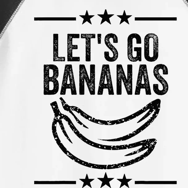 Funny LetS Go Bananas Distressed Grunge Toddler Fine Jersey T-Shirt