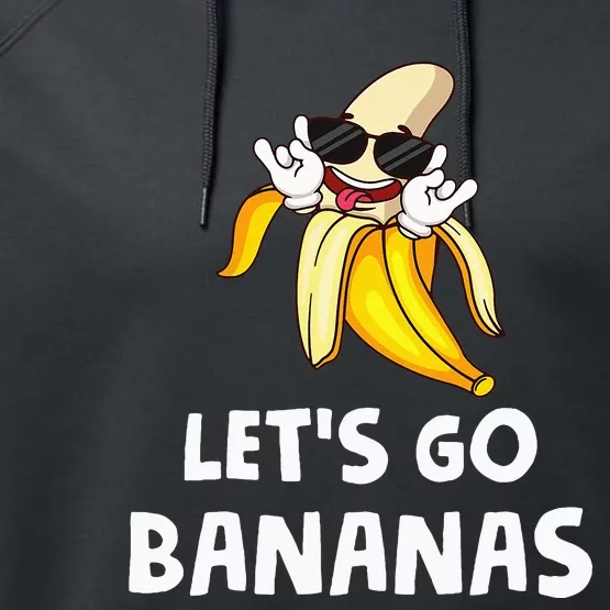 Fruit LetS Go Bananas Banana Performance Fleece Hoodie